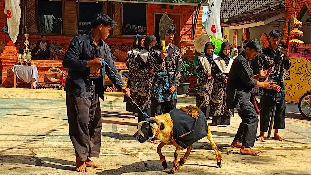 Kreativitas Santri Sukabumi Sambut Iduladha, Padukan Festival Hias Kambing dengan Kabaret Religi