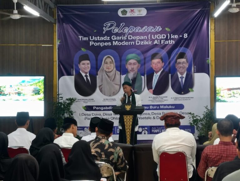 Ponpes Modern Dzikir Al-Fath Lepas Tim Ustadz Garis Depan Gelombang VIII untuk Berdakwah dan Memberdayakan Masyarakat Pulau Buru