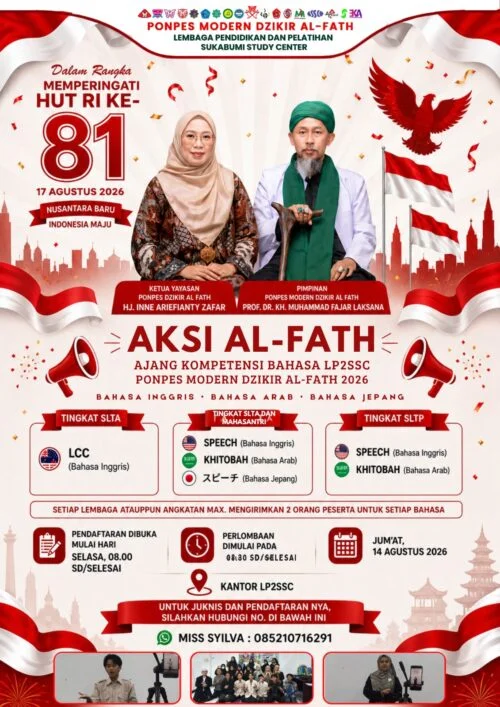 Sambut HUT Ke – 81 Kemerdekaan RI, Ponpes Modern Dzikir Al – Fath Gelar Syukuran dan Doa Bersama Untuk NKRI